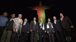 Christ the Redeemer is lit up with Palestine’s colors