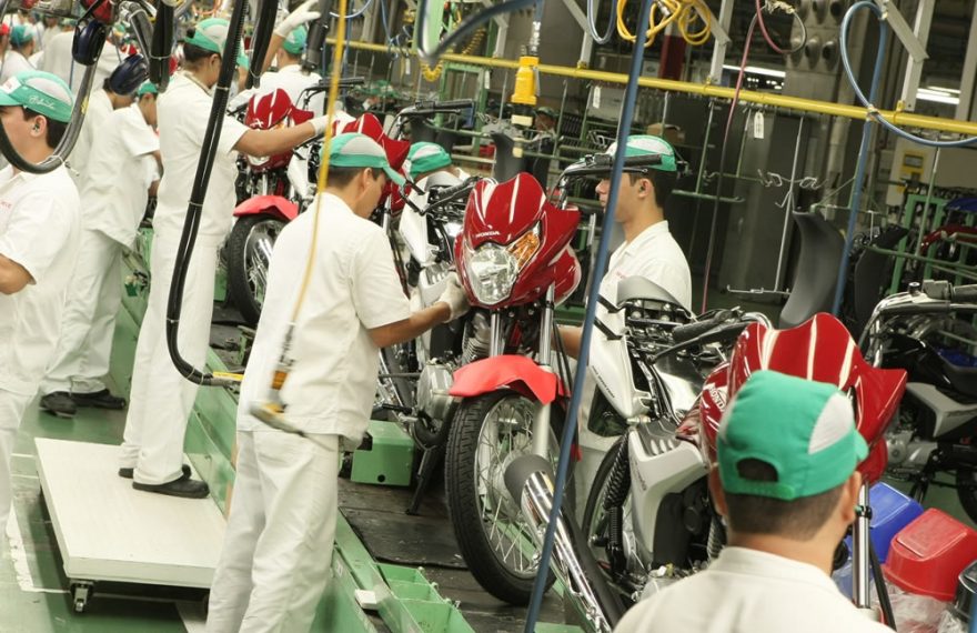 Produção de motos da Honda