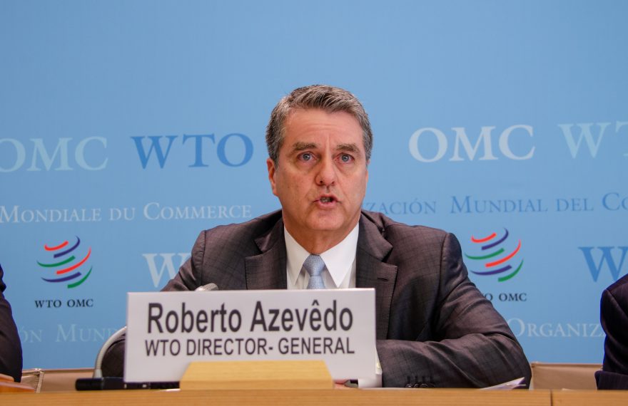Roberto Azevêdo, diretor da OMC, fala do desempenho do comércio internacional