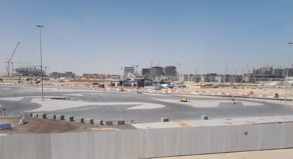 Canteiro de obras da Expo 2020