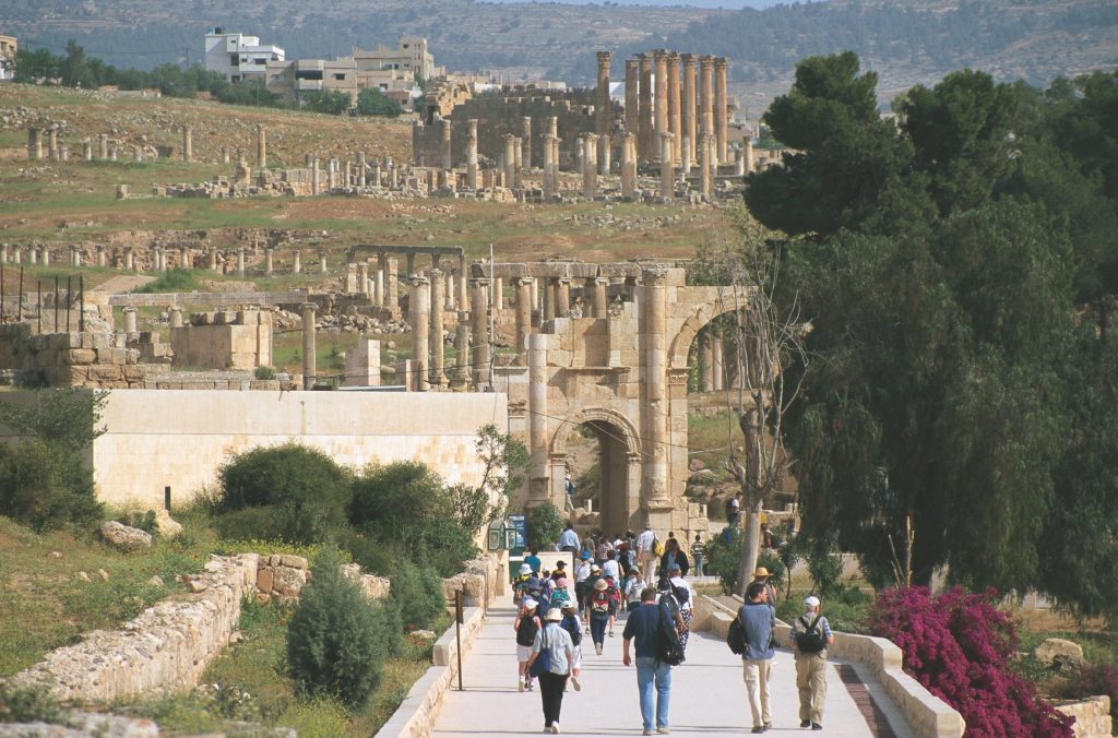 Ruínas romanas de Jerash, na Jordânia