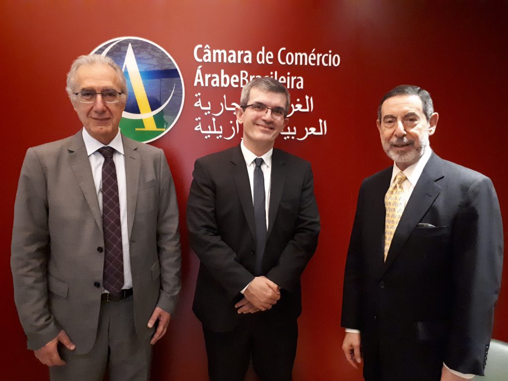 Da esq. p/ dir., Hannun, Ghisleni, do Itamaraty, e Chohfi