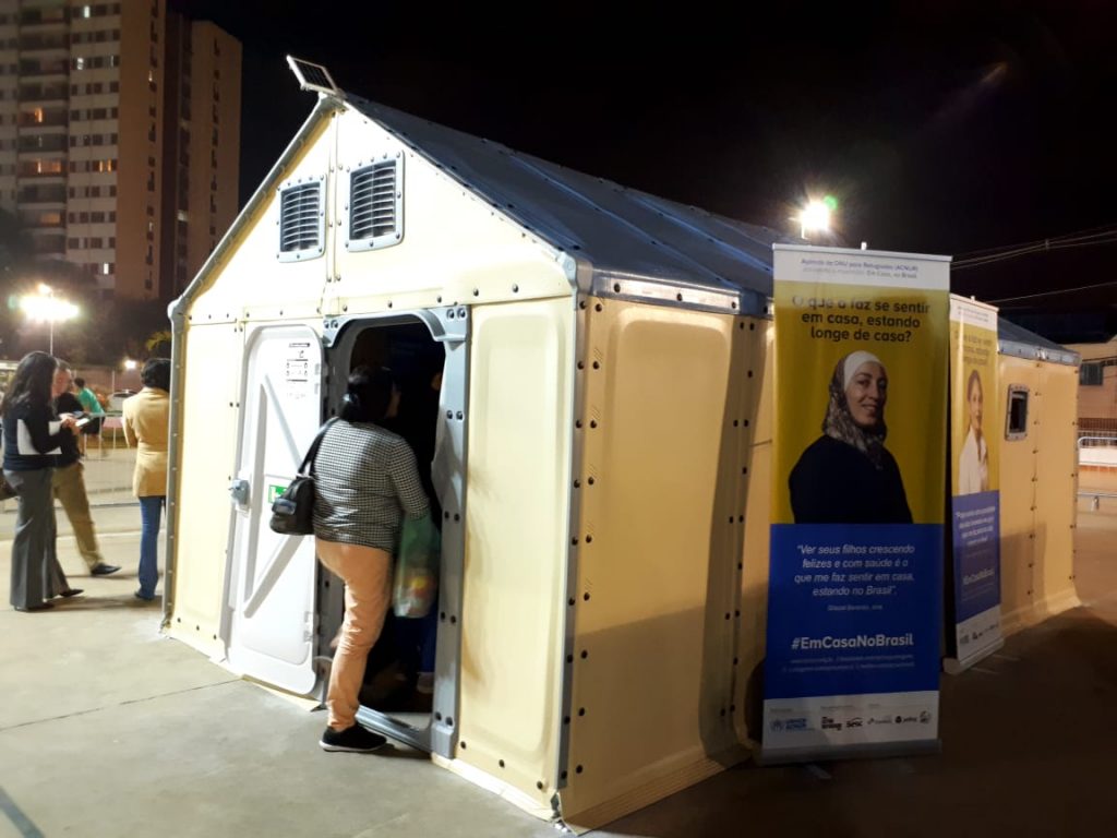 Unidade de Habitação para Refugiados em exposição no Sesc Campo Limpo