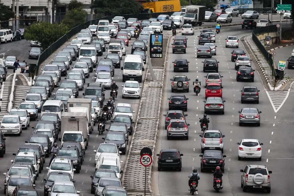 Tráfego de veículos em São Paulo
