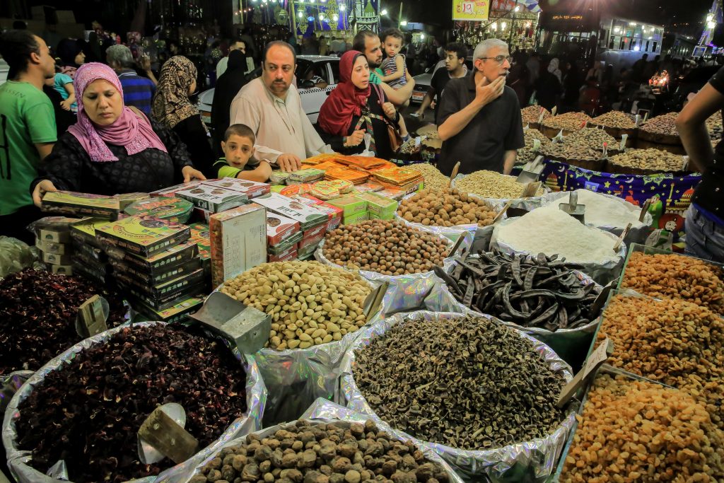 Mercado no Egito
