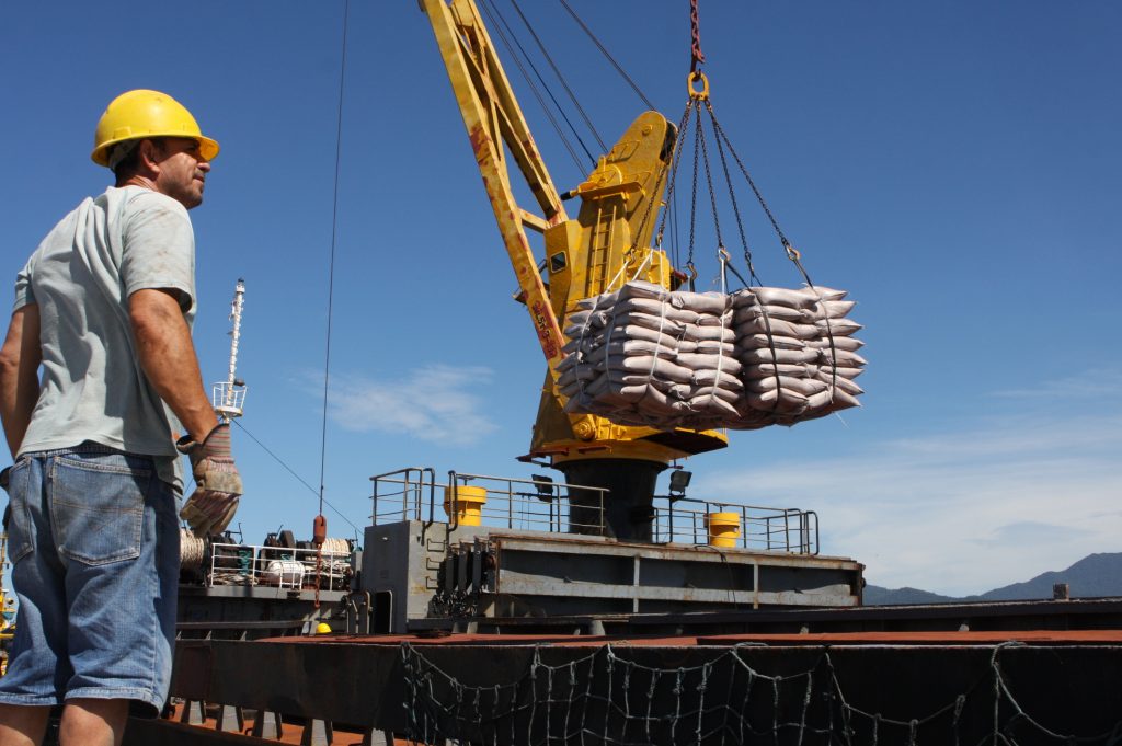 Embarque de açúcar