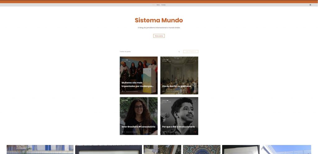 Jornalista lança blog sobre temas árabes Reprodução do Blog Sistema Mundo, da jornalista Letícia Sé