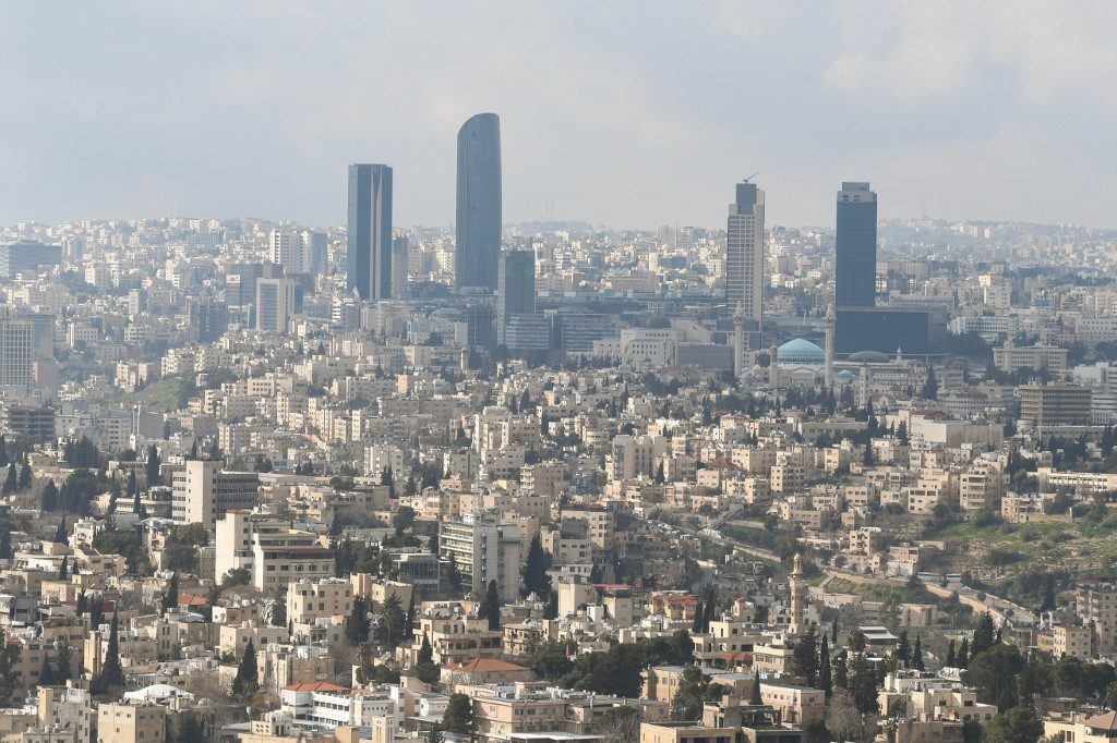 Vista geral de Amã, na Jordânia