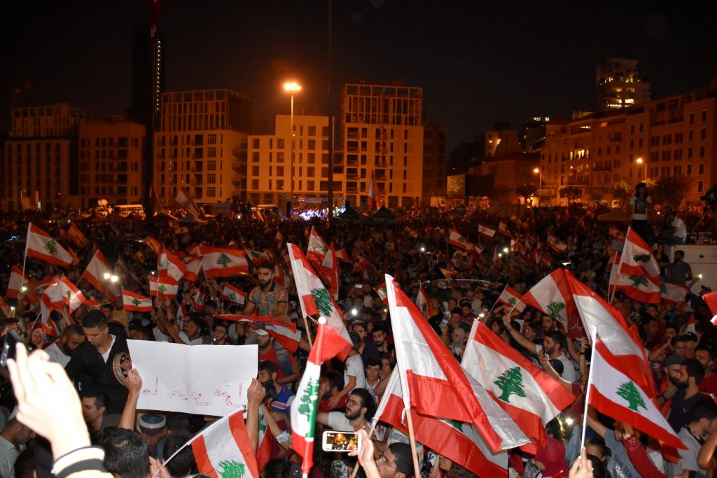Protestos no Líbano