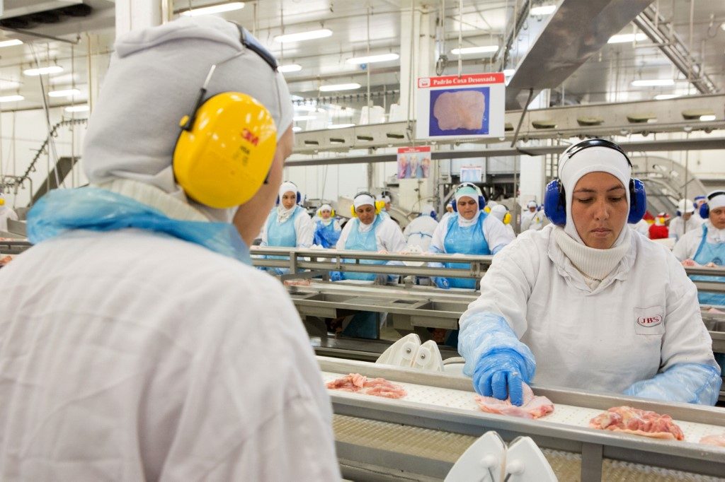 Produção de carne de frango
