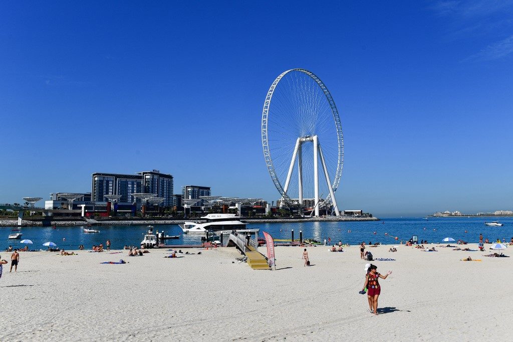 Vista da roda gigante Ain Dubai