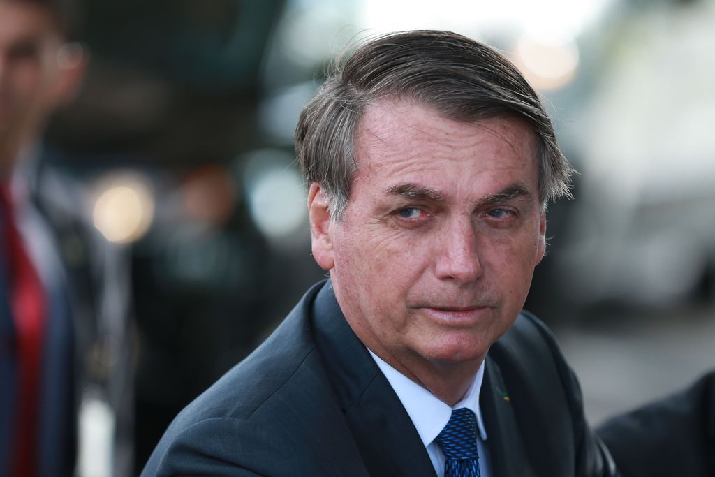 Bolsonaro nesta segunda-feira (06), no Palácio da Alvorada, em Brasília