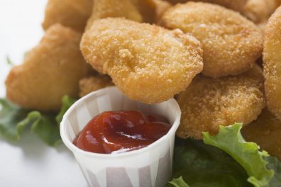 Chicken Nuggets with ketchup