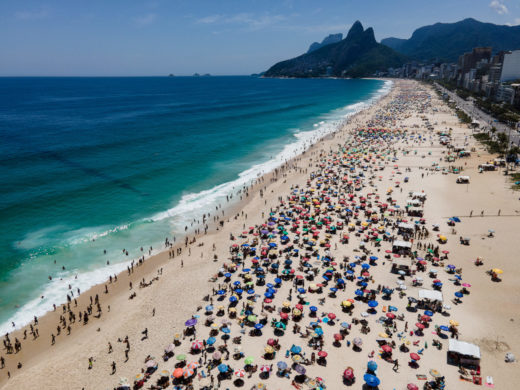 COVID-19 RIO, BEACH OF IPANEMA
