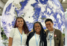 Brazilian teen girls, climate advocates, at COP27