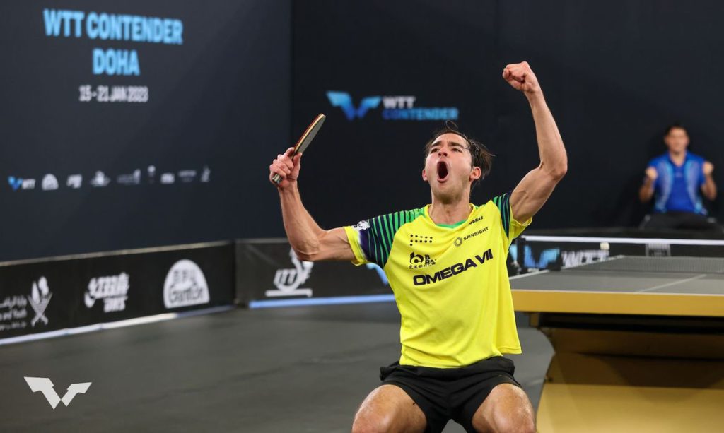 Brazilian table tennis player clinches WTT trophy in Doha