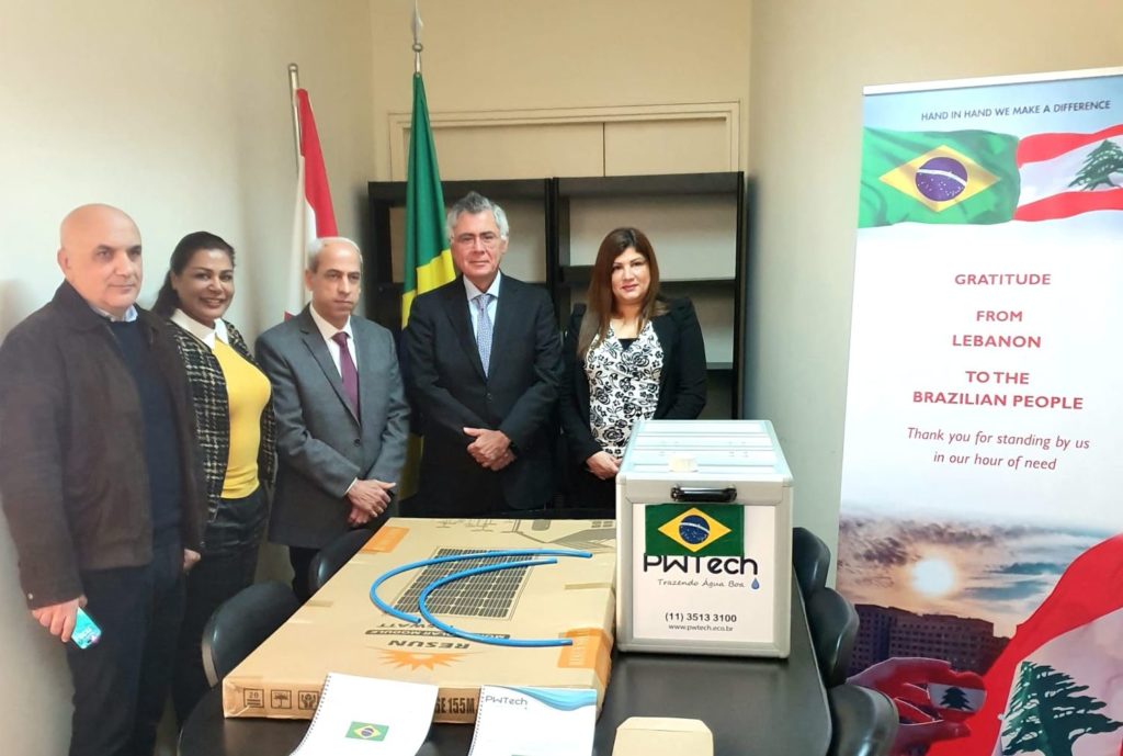 Brazil donates water purifiers to Lebanon