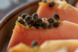 Sliced Papaya (Carica papaya), Brazil