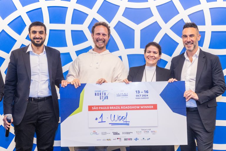 شركة Woof  وهي إحدى الشركات التي تم اختيارها خلال الفعالية التي أقيمت في الغرفة العربية البرازيلية