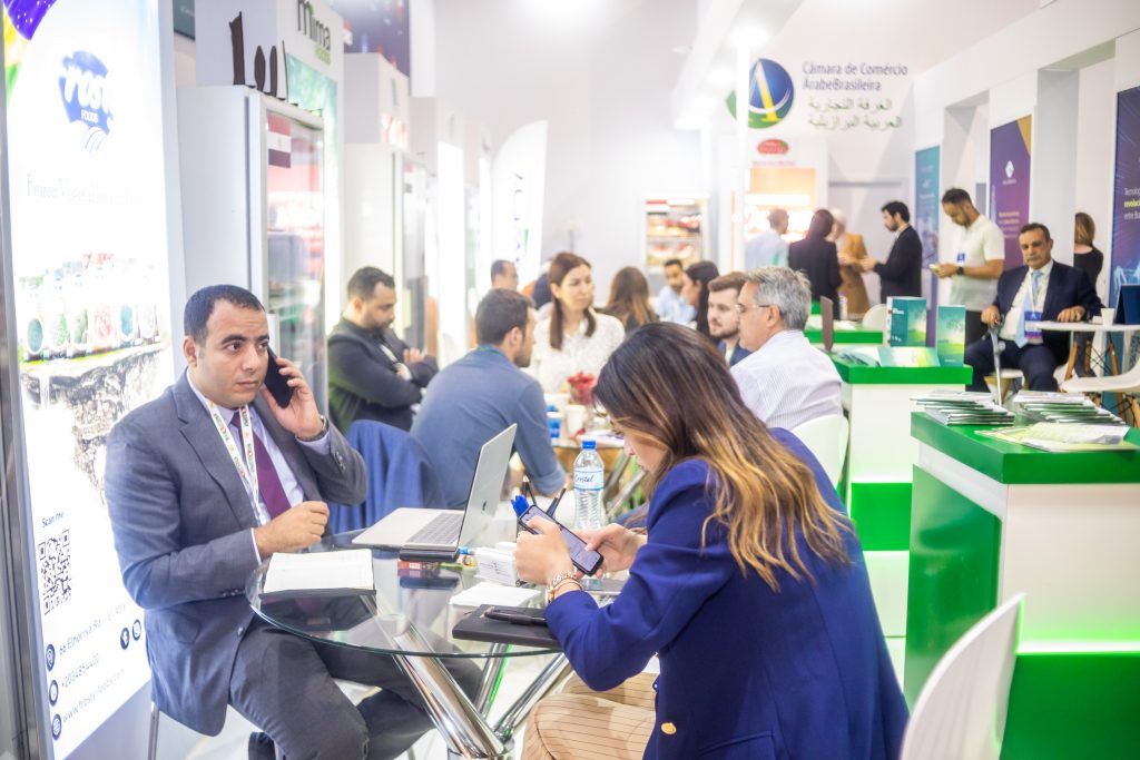 Arab companies negotiate on the first day of the exhibition