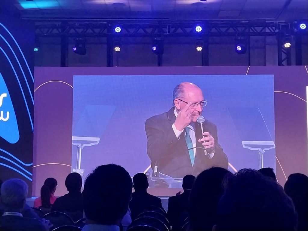 Vice-presidente do Brasil, Geraldo Alckmin participou da abertura da Apas