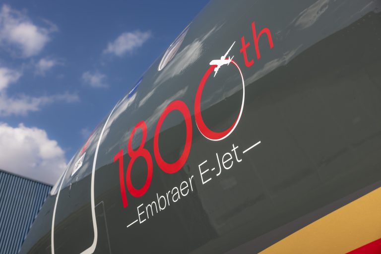 Embraer’s E190-E2, which will be operated by the Royal Jordanian Airlines, is the 1,800th E-Jet delivered
