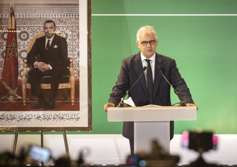 Morocco's minister Nizar Baraka, who argues for sharing experience on water issues, in photo from 2021