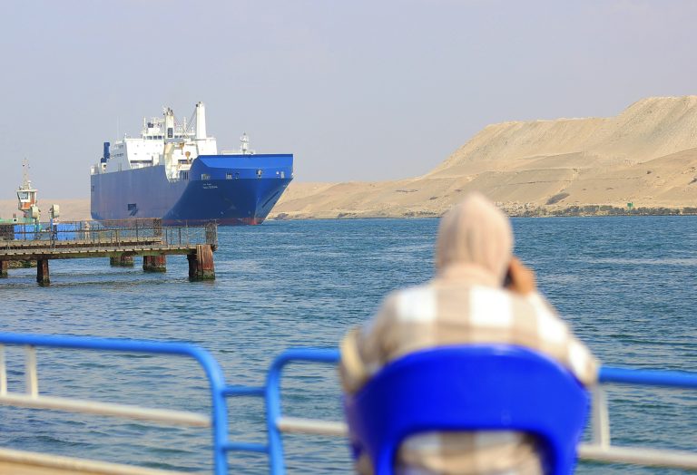 Egypt’s exports surge 9.8% ISMAILIA, EGYPT - DECEMBER 28: A cargo ship crosses the Suez Canal, one of the most critical human-made waterways, in Ismailia, Egypt on December 29, 2023. The Suez Canal remains important for both global exports and the Egyptian economy, even though 154 years have passed since it was put into service. The Suez Canal, which was opened on November 17, 1869, when Egypt was among the Ottoman lands, and is today located within the borders of Egypt, connects the Red Sea to the Mediterranean. The 193-kilometer-long canal, built by human hands, is among the most crowded water canals in the world. Simultaneously with Israel's attacks on Gaza, the Ben Gurion Canal Project, which was first proposed as an alternative to the Suez Canal in the 1960s, became the focus of discussions. Many companies temporarily removed the Red Sea from their itineraries after the Houthis in Yemen, who reacted to Israel's war in Gaza, 'make life unbearable for' the Red Sea to ships belonging to or going there. Fareed Kotb / Anadolu (Photo by Fareed Kotb / ANADOLU / Anadolu via AFP)