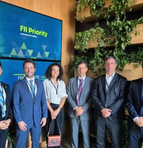 Da esquerda para a direita: Solimeo, Margotti, Baltazar, Mourad, Hannun e Jafet estão no Rio de Janeiro para o evento FII Priority 