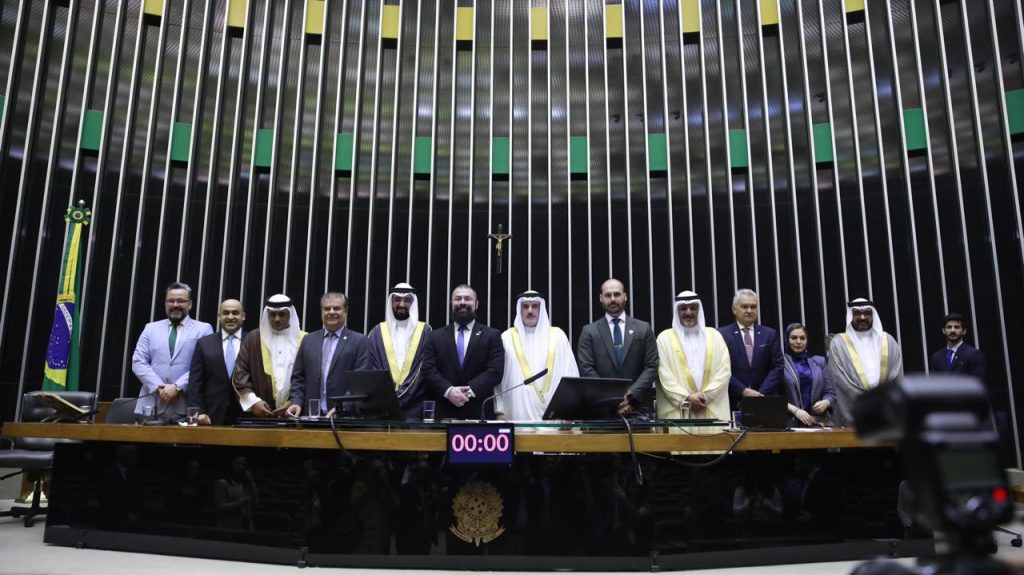 Momento Brasil-Bahrein foi celebrado no Congresso Nacional 