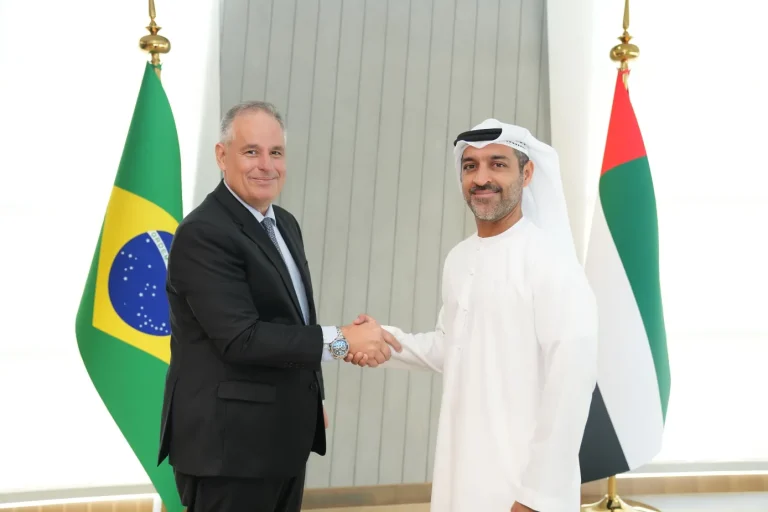 Frederico Aguiar (L) and Edge Group's Hamad al Marar: project also aims to fulfill orders from other countries