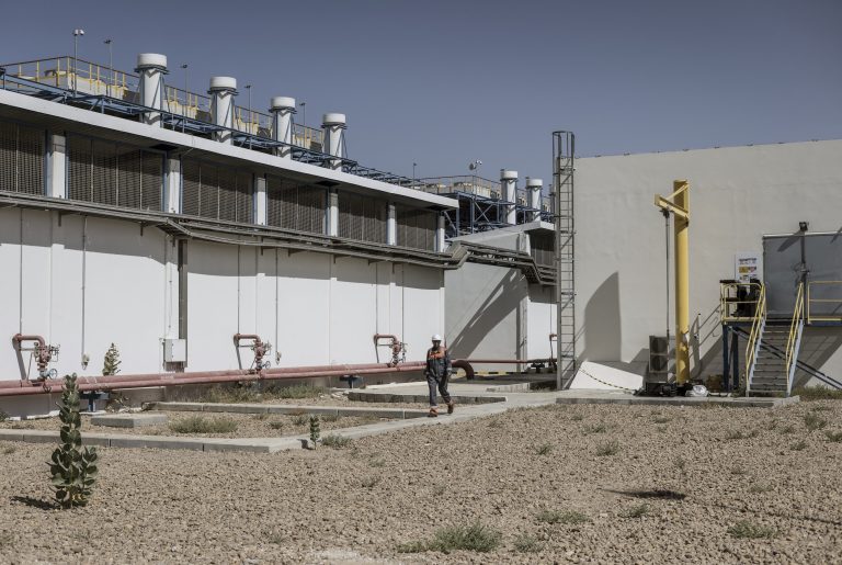 Worker at a gas and diesel-powered plant in Nouakchott, Mauritania: Offshore gas field expected to boost economic growthDuale is a 180MW dual fuelled power plant that it runs with diesel fuel and is gas ready. The gas is harvested offshore but its not yet operational. It has a production unit and a distribution grid.