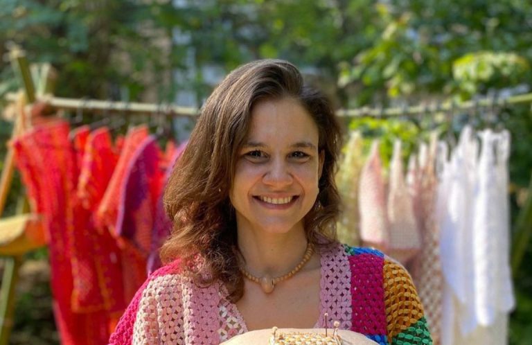 Celina Hissa deixou o trabalho em agência de comunicação para fundar a Catarina Mina