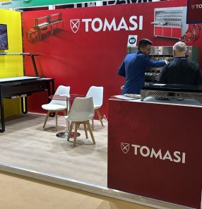 Estande da Tomasi é um dos que integram a participação do Projeto Brasil FoodService na GulfHost