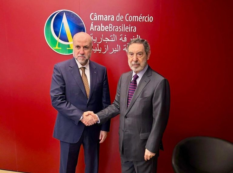 Al-Habbash (L) with Osmar Chohfi: Brazil exerts influence on the global stage