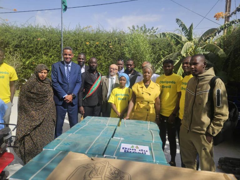 تم تسليم التبرعات في السفارة البرازيلية في موريتانيا