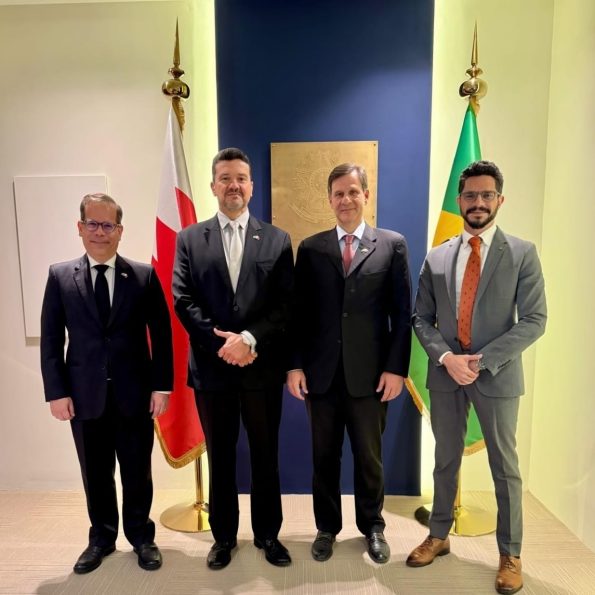 Campello (à esq.), Pucci, Mourad e Solimeo: agenda de reuniões para ampliar as relações bilaterais