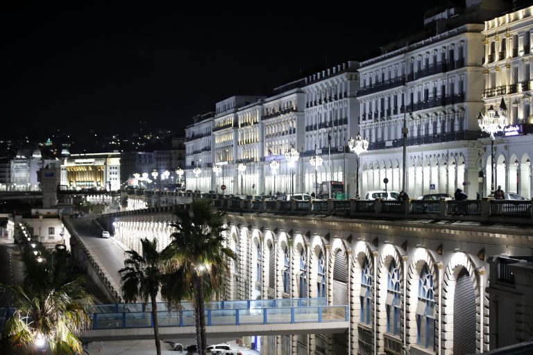 A night view of the capital, Algiers: investment in tourism to build workforce skills