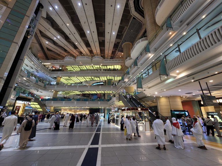 Saudi GDP grows 3.4% in first quarter MECCA, SAUDI ARABIA - JUNE 26: A general view of the Royal Clock Tower in Mecca, Saudi Arabia on June 26, 2022. The Royal Clock Tower, which was built right next to the Kaaba in 2011, includes a 5-star hotel, shopping center and museum. The time of day or night can be read from miles away, as the 120-storey building with a height of 601 meters is the third tallest building in the world. Ashraf Amra / Anadolu Agency (Photo by ashraf amra / ANADOLU AGENCY / Anadolu via AFP)