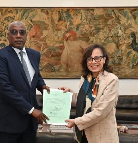 Ahmed Swar e Maria Laura da Rocha: comércio e agronegócio na pauta de encontro