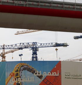 Obra em Riad, a capital a Arábia Saudita: construção é um setores em aquecidos no país do Golfo