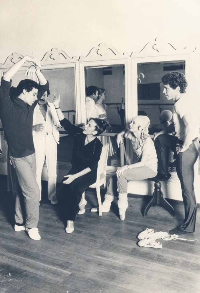 The ballerina shared her knowledge and taught