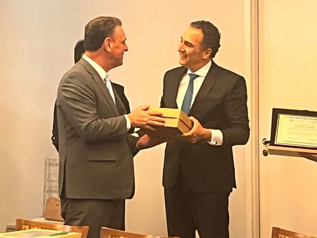 Fávaro (à esq.) e Dib: oportunidades para o Brasil estreitar laço com países árabes