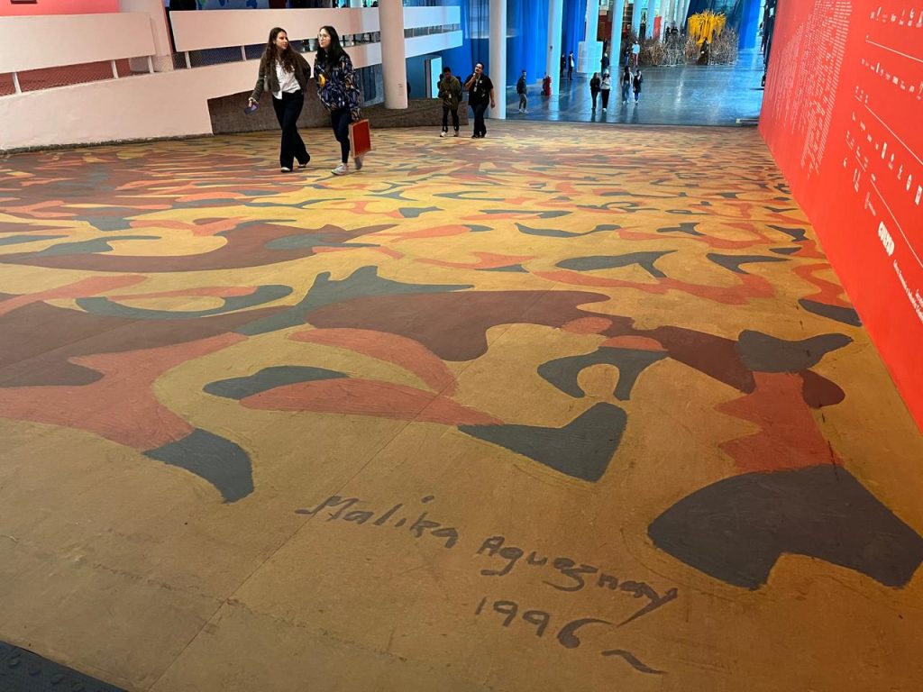 São Paulo Biennial explores art in every space: The exhibition pavilion’s ramp is designed by Moroccan artist Malika Agueznay.