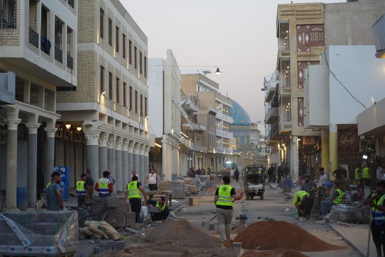 Baghdad to get fifth ring road amid expansion BAGHDAD, IRAQ - AUGUST 24: A view of the reconstruction works, which has begun on Al-Rasheed Street, one of the oldest and most famous streets in Baghdad, Iraq on August 24, 2025. Known as 'Halil Pasha Street' during the Ottoman period, the street stands out with its historical and cultural significance in the city. Murtadha Al-Sudani / Anadolu (Photo by Murtadha Al-Sudani / Anadolu via AFP)
