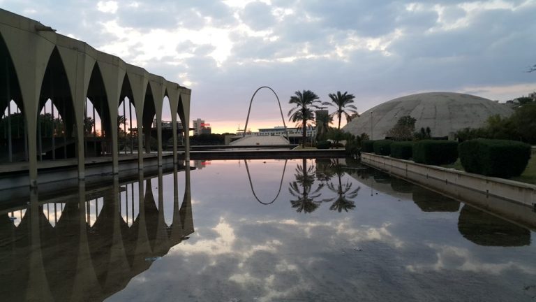 Tripoli International Fair, designed by Oscar Niemeyer, takes center stage in black-and-white exhibit by Nadine Ashkar
