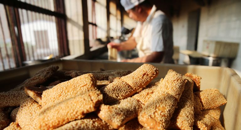 Brazil takes off as global sesame supplier Xiting sesame seed cakes are seen at a workshop in Xiting Township of Nantong city, east China's Jiangsu province, 18 September 2017.