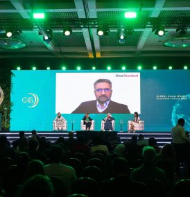 Rafi-uddin (no telão): fintechs halal investem em novos segmentos econômicos