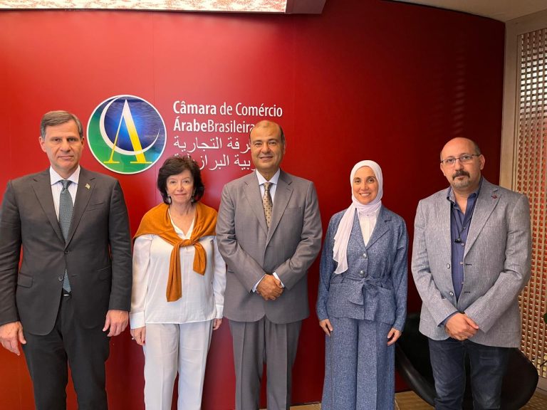 Halal can meet sustainability challenges Mourad, Antibas, Hanafy, El Gazzar, and Gamal: Meeting at the Arab-Brazilian Chamber following participation in the halal forum