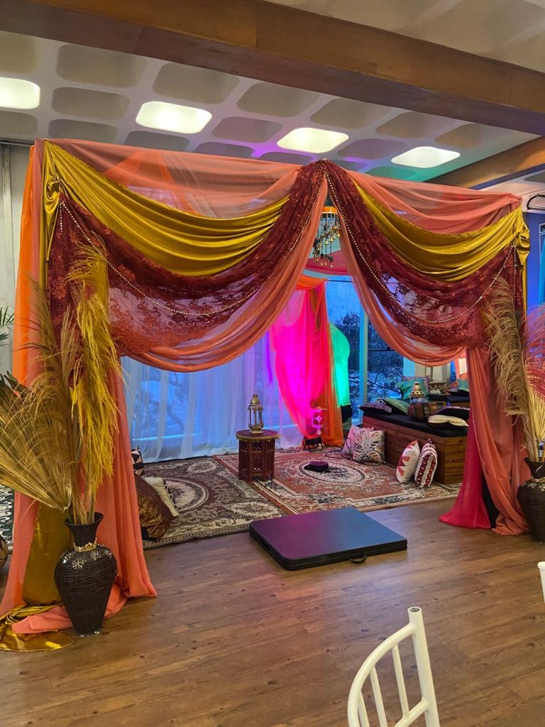 Arabian-style tent available for celebrations